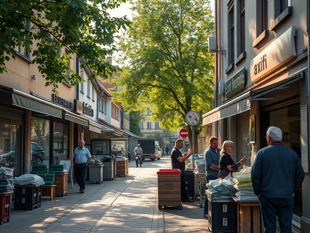 Mapa Raciąża z zaznaczonymi inwestycjami Funduszy Europejskich